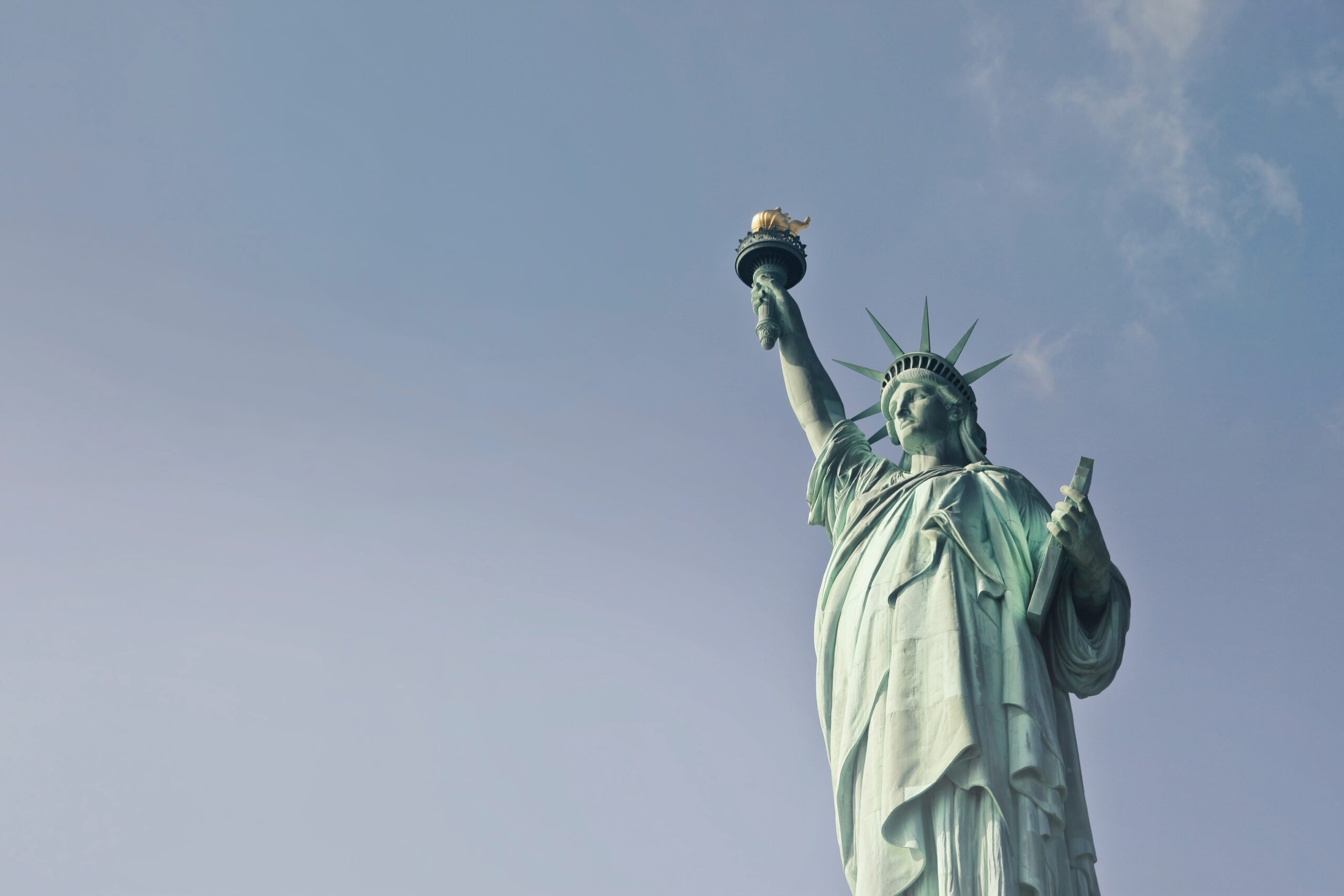 statue of liberty against the sky